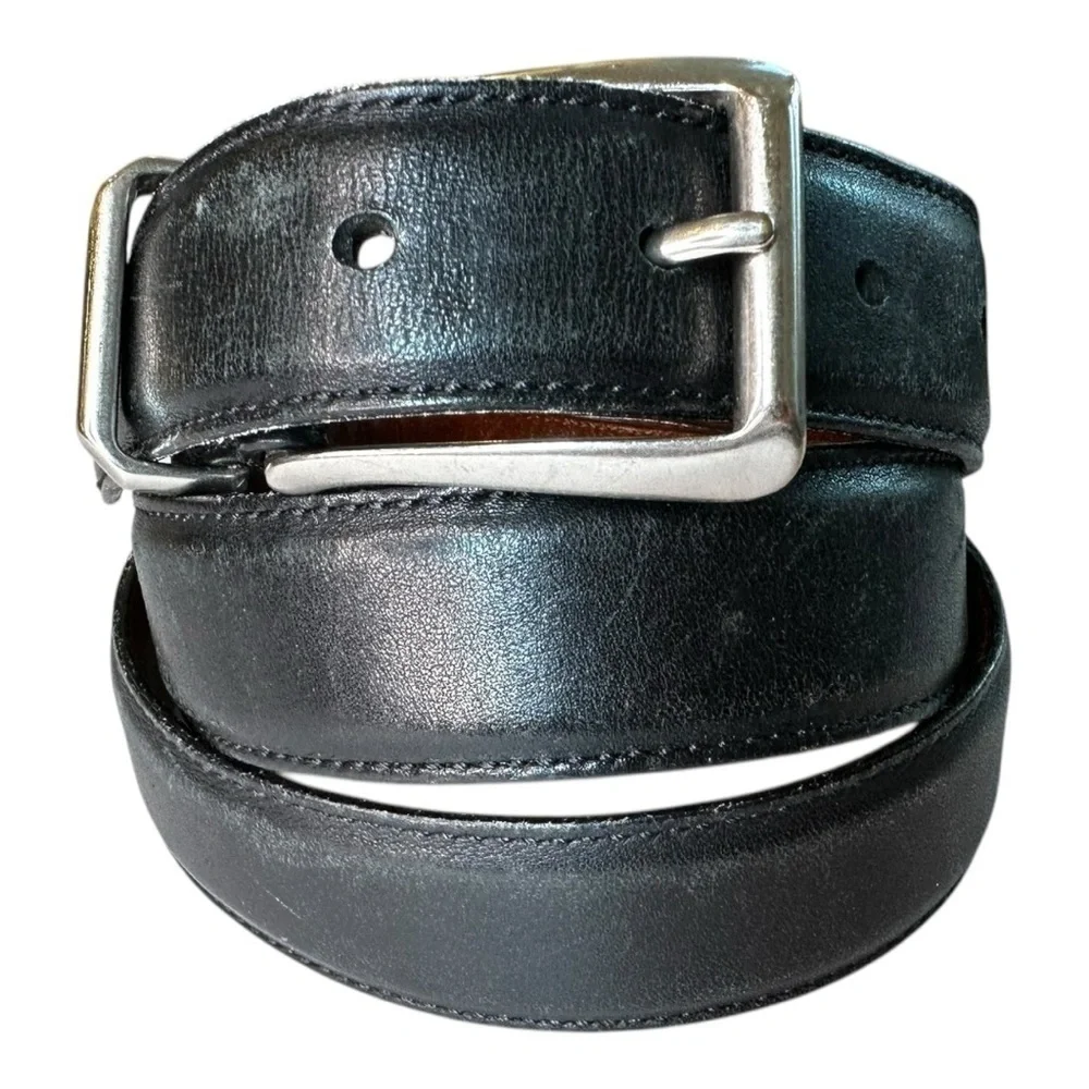 COACH Vintage Mens Black Leather Belt Made in Costa Rica sz 38